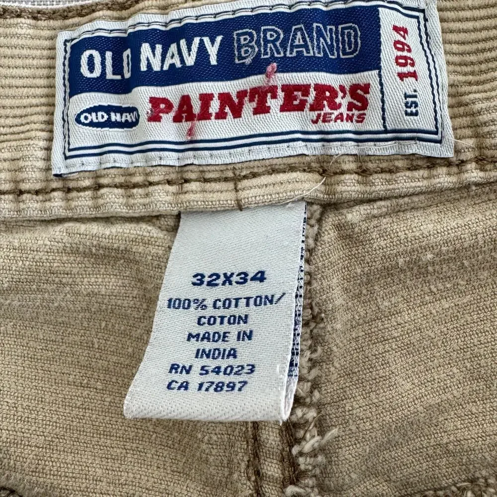 Vintage Old Navy Cordury‎ Painters Pants Mens Size 32 Y2K